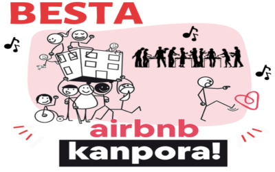Martxoaren 1ean, asteazkenarekin,  Baionan, Airbnb-ren kontrako konpentsazioaren eguna
