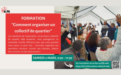 Journée de formation « Comment organiser son collectif de quartier? »