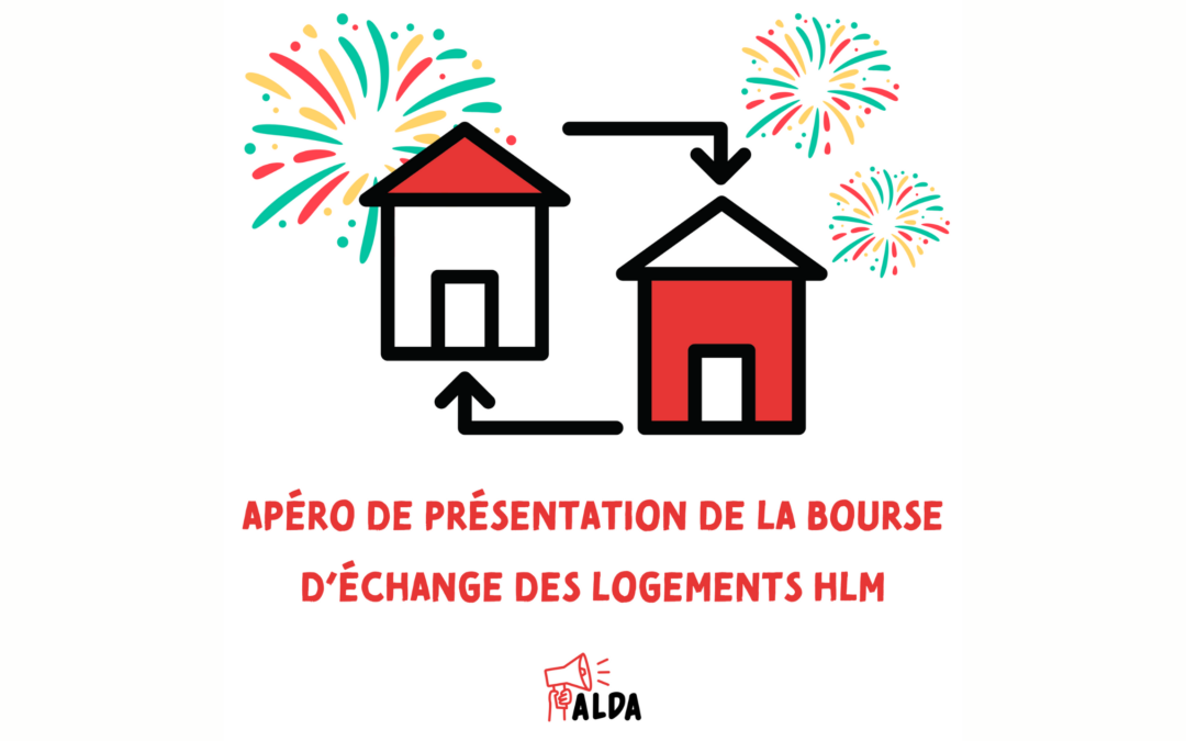 Apéro de présentation de la bourse d’échange des logements HLM : ce mercredi 27 mars à partir 18H30