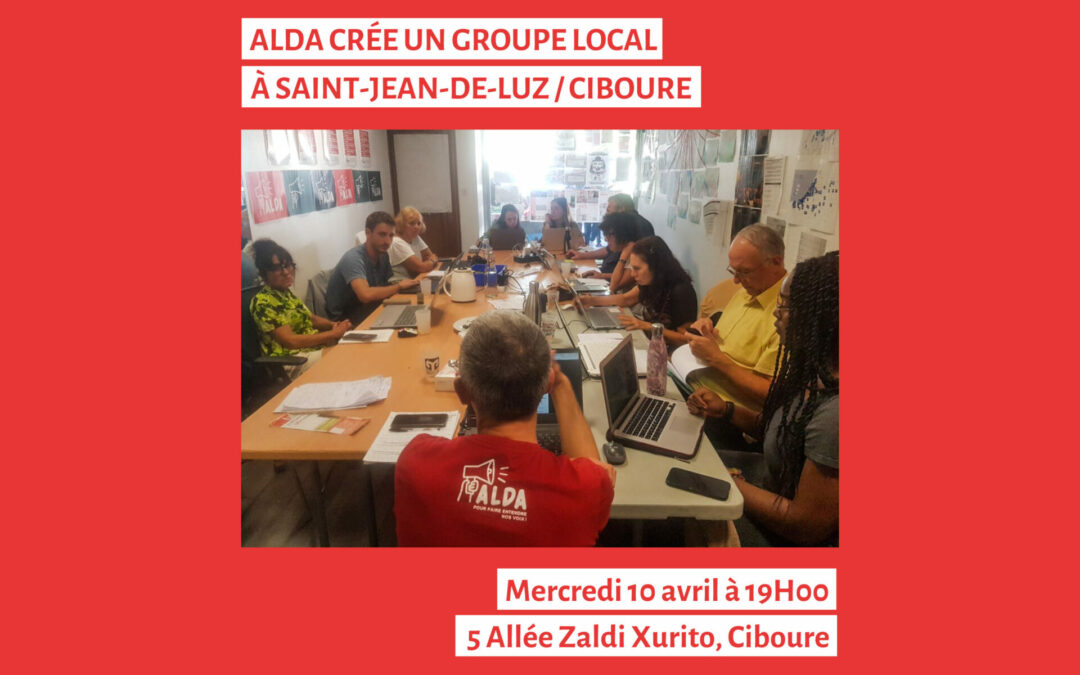 Alda crée un groupe local à Saint-Jean-de-Luz Ciboure