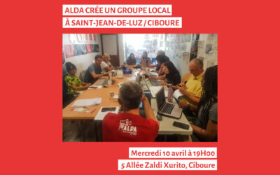 Alda crée un groupe local à Saint-Jean-de-Luz Ciboure