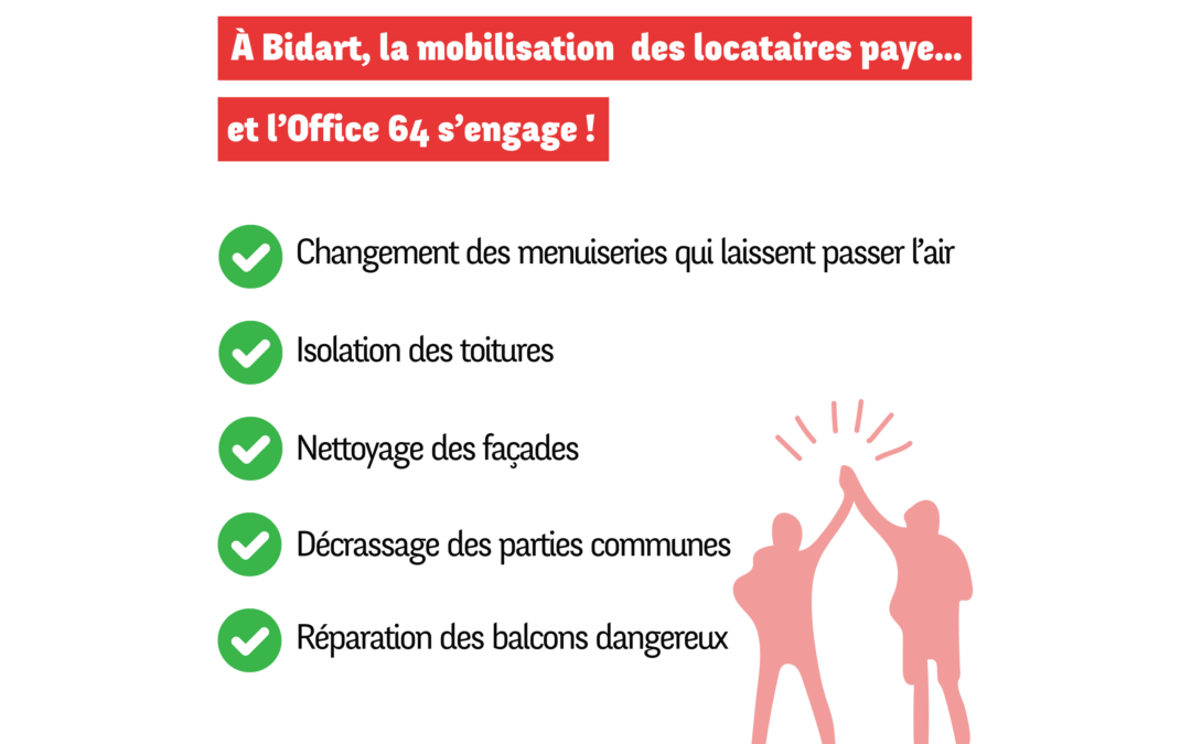 À Bidart, la mobilisation des locataires paye !