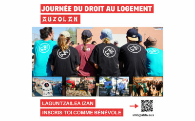 Zato Auzolan-Etxebizitzaren eskubidearen egunera laguntzaileen taldea osatzera!