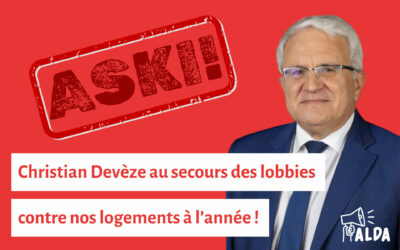 Christian Devèze au secours des lobbies contre nos logements à l’année !