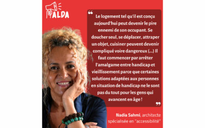 [Journal Alda] 3 questions à Nadia Sahmi, architecte spécialisée en « accessibilité »