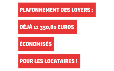 Plafonnement des loyers : déjà 11 350,80 euros économisés pour les locataires !