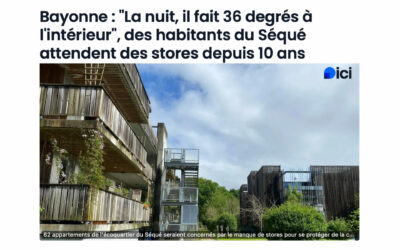 La bataille des habitants du quartier du Séqué sur « Ici Pays Basque »