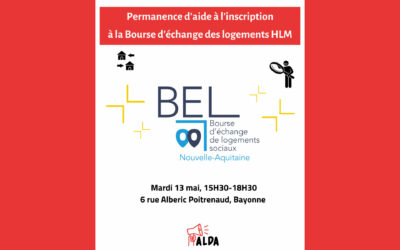 Permanence d’aide à l’inscription sur le site de la Bourse d’échange des logements HLM : mardi 13 mai
