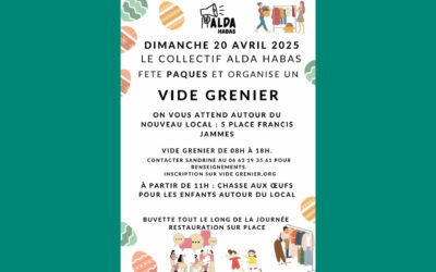 Le collectif Alda Habas organise un vide-grenier et une chasse aux oeufs !