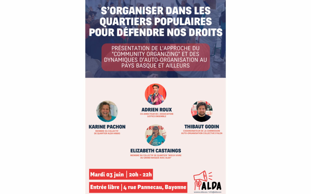 Conférence « S’organiser dans les quartiers populaires pour défendre nos droits »