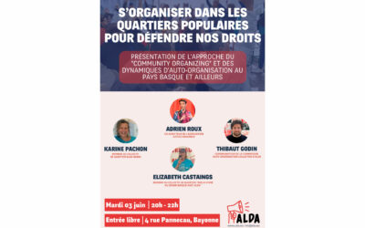 Conférence « S’organiser dans les quartiers populaires pour défendre nos droits »
