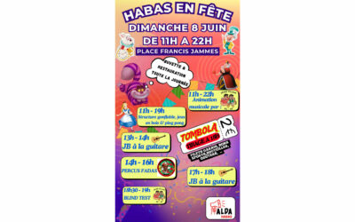 Invitation à la fête de quartier organisée par Alda Habas !