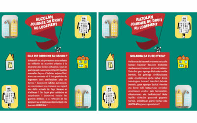 Auzolan – Journée du droit au logement : Alda lance un défi aux écoliers du Pays Basque