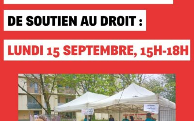 Les permanences de soutien aux droits commencent lundi 15 septembre au Grand Basque !