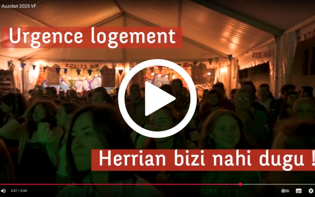 Réserve tes 10 et 11 octobre pour Auzolan – la Journée du droit au logement