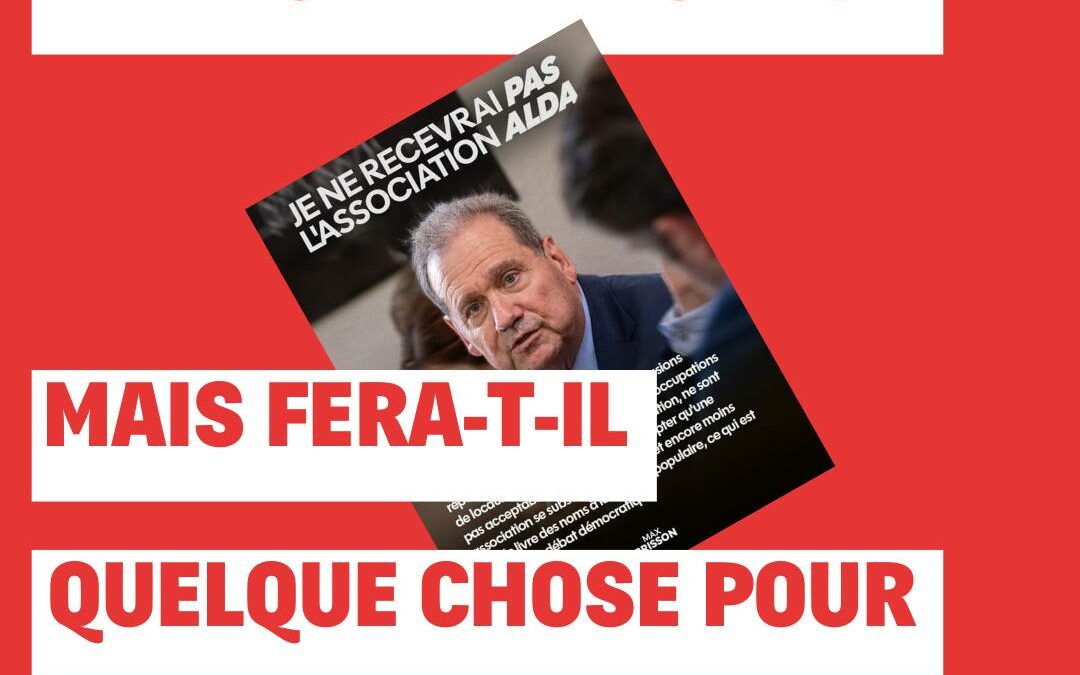 Max Brisson ne recevra pas Alda… mais fera-t-il quelque chose pour le droit au logement ?