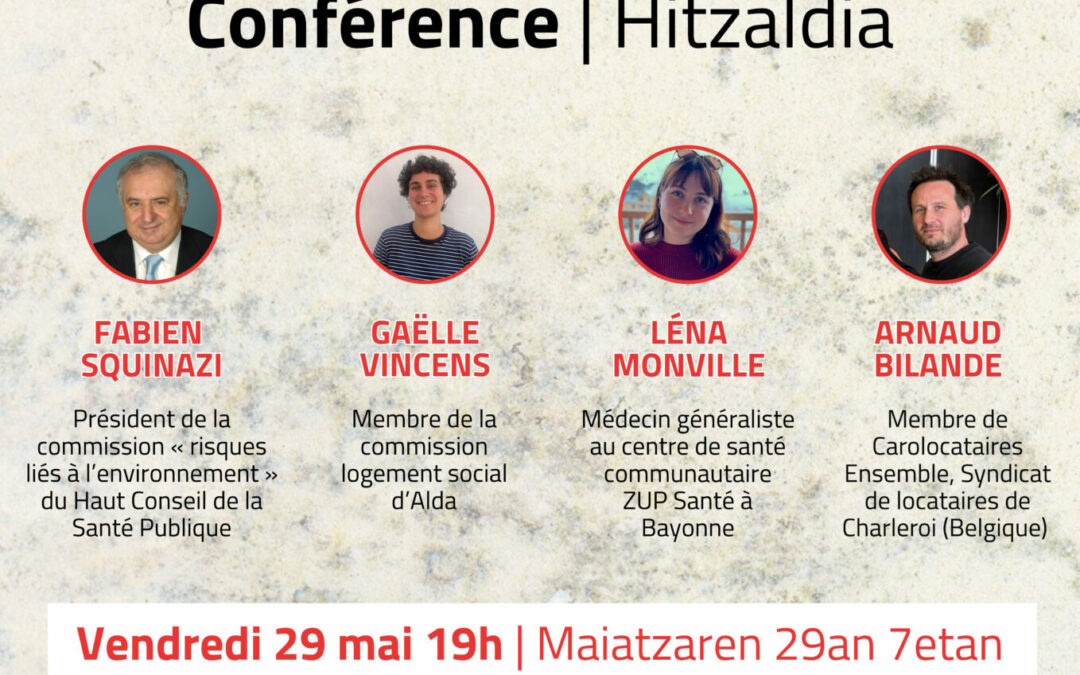 Inscriptions – Conférence “L’humidité : un danger sous-estimé” le vendredi 29 mai à Bayonne