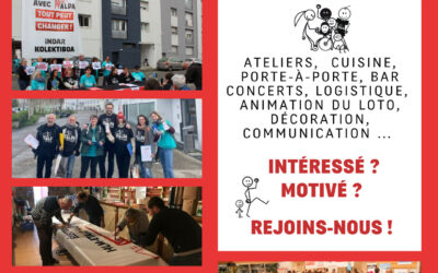 Inscriptions bénévoles pour Auzolan et la campagne des élections HLM 