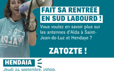 Alda fait sa rentrée à Hendaye et Saint-Jean-de-Luz !